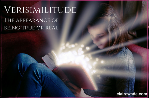 Verisimilitude means the appearance of being true or real: 'the detail gives the novel some verisimilitude'. clairewade.com