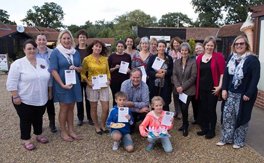 The winners and judges of the Wroxham Barns Scone Competition
