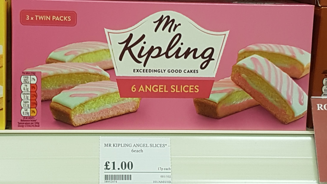Mr Kipling's Angel Slices - six for £1. Great British Bake Off Bake Along,  Claire Wade, The Choice, Orion, winner of the Good Housekeeping Novel Competition, author, the Shame Box, worth a trip to the Shame Box, GBBO, Great British Bake Off