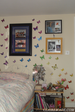 Finished - Butterfly Wall Art DIY Craft project in under 20 minutes clairewade.com