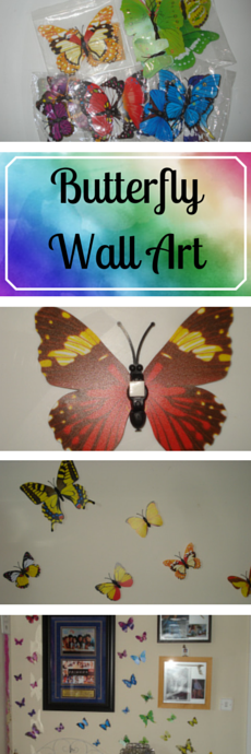 How to - Butterfly Wall Art DIY Craft project in under 20 minutes clairewade.com